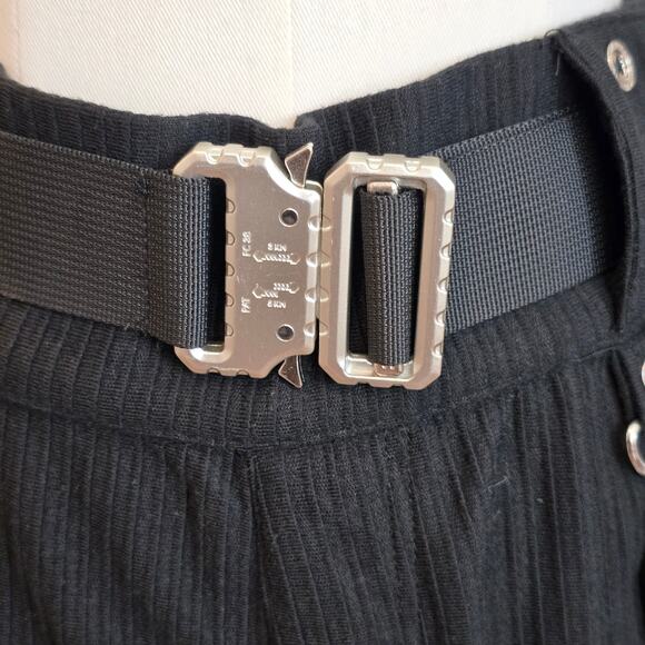 Women's NWT Black Boss Lady Buckle Pants UK 10 / US 6 - Picture 3 of 7